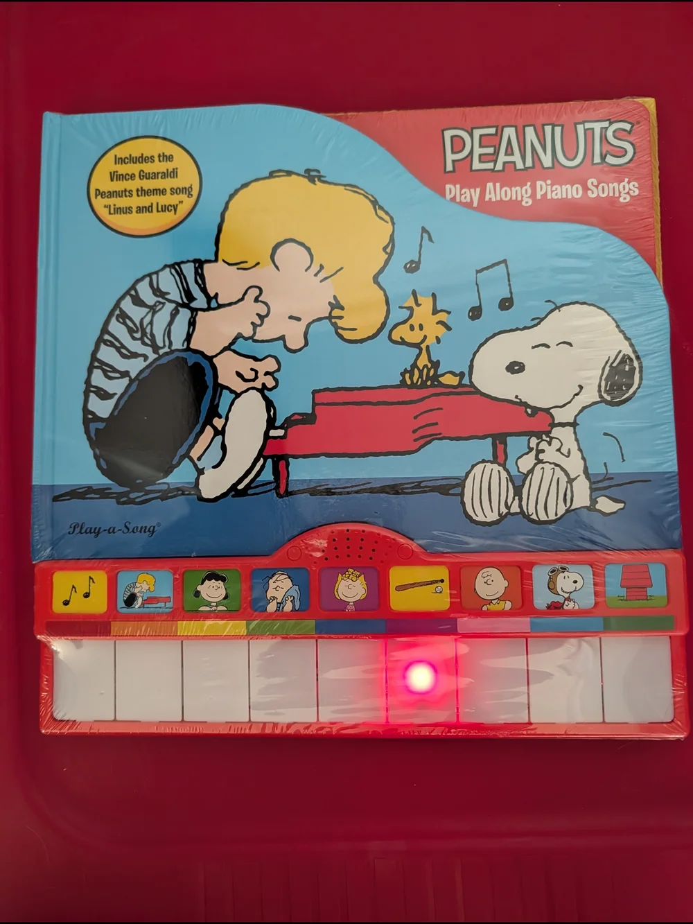 Peanuts Interactive Sound Book Play Along Piano Songs Rare New Linus Lucy Song